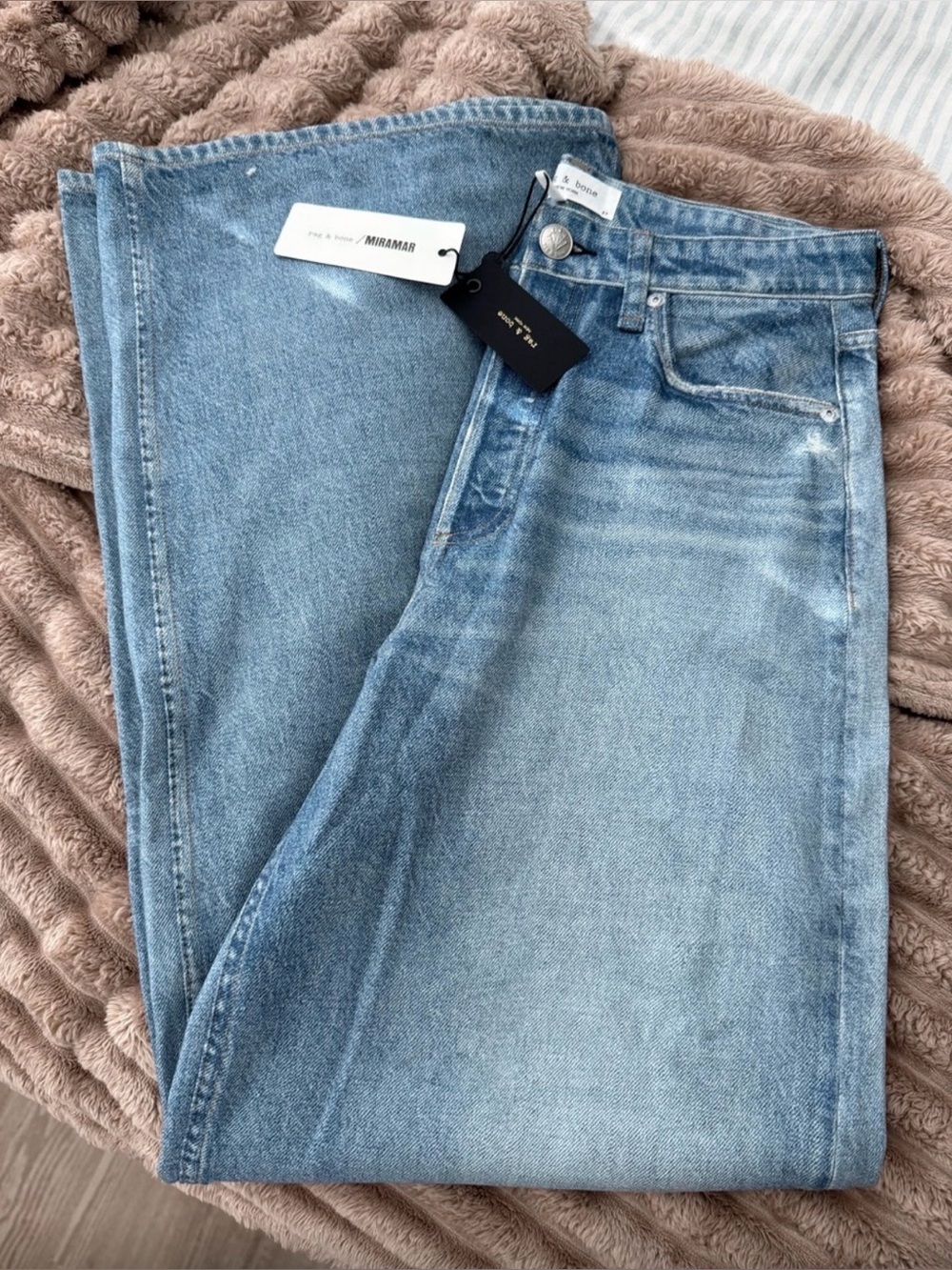 rag & bone Light Blue Flare Jeans
